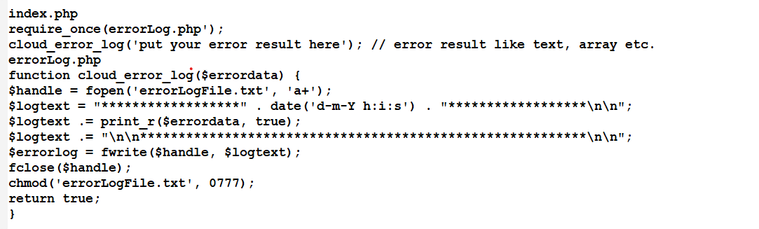 Print Debug Log in Particular Location